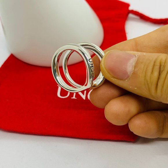 Uno de 50 Ring SHORTCUT RING Woman ring, silver ring, silver plated ring, buckle - Picture 2 of 7